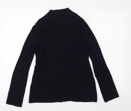 Wolsey Womens Blue Knit Cardigan Jumper Size 10