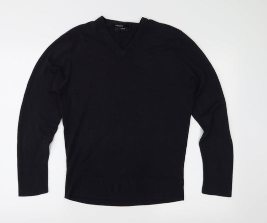 Woolworths Mens Blue Knit Pullover Jumper Size M