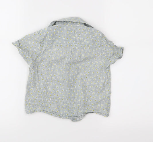 John Lewis Boys Grey Check Basic Button-Up Size 3 Years