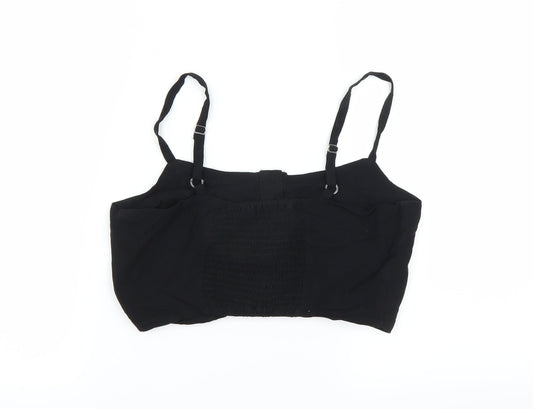 New Look Womens Black Basic Blouse Size 10