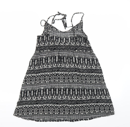Divided by H&M Womens Black Geometric Trapeze & Swing Size 10