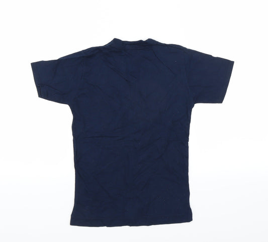 Preworn Girls Blue Basic T-Shirt Size 7-8 Years