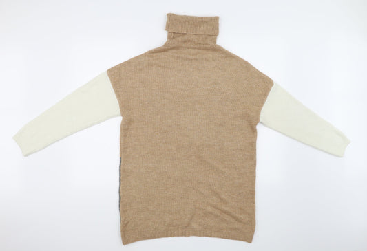 Peacocks Womens Brown Pullover Jumper Size S