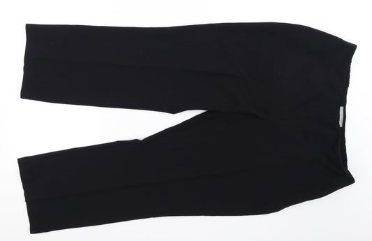 Marks and Spencer Womens Black Trousers Size 16 L26 in