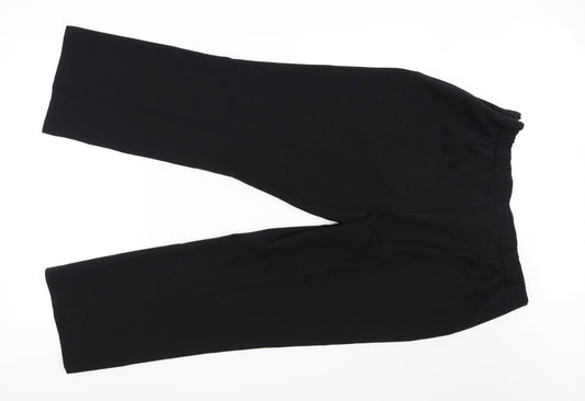 Marks and Spencer Womens Black Trousers Size 16 L26 in