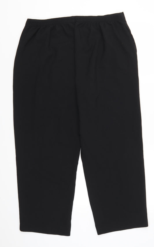 Bonmarché Womens Black Trousers Size 18 L25 in