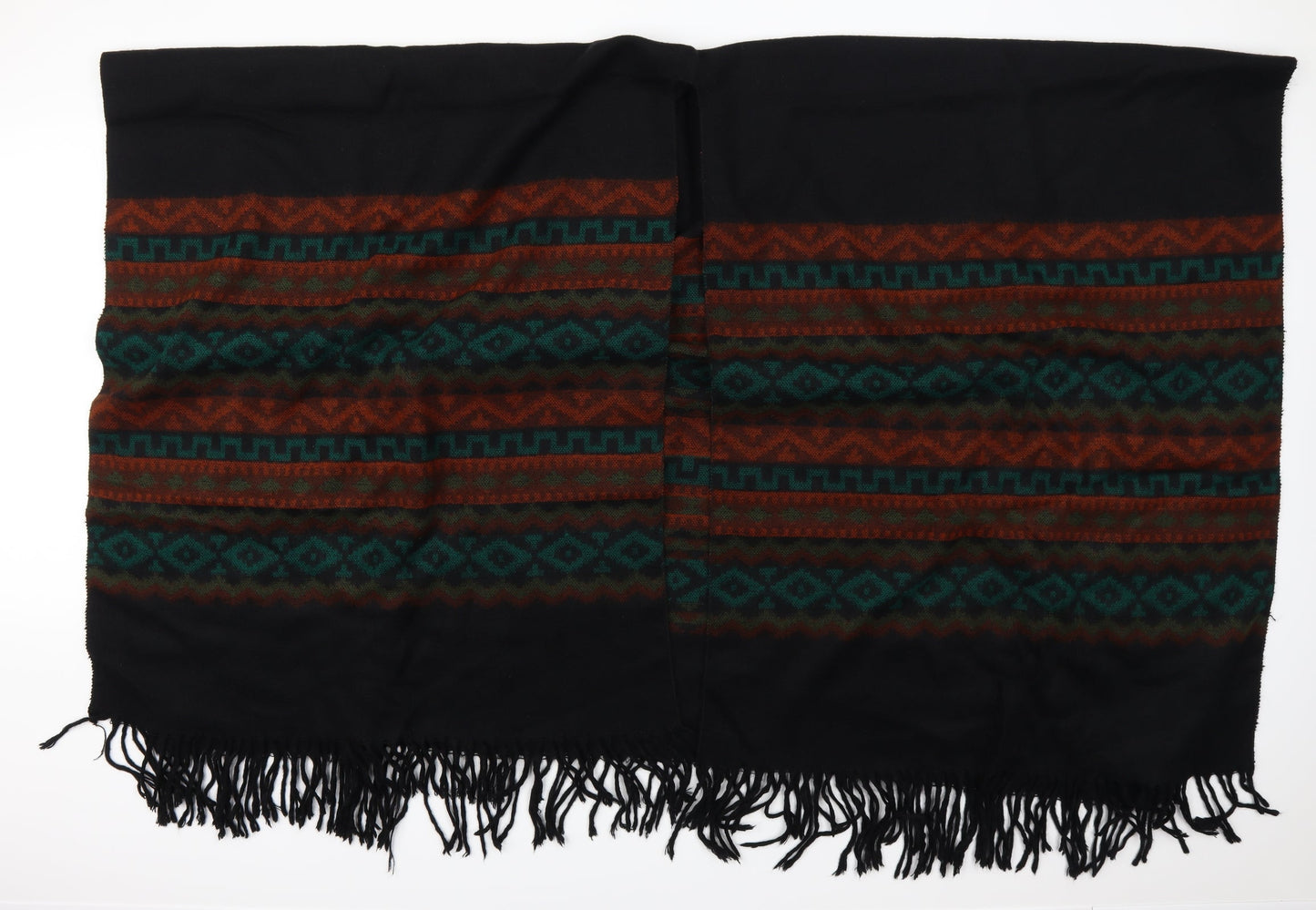 Preworn Womens Multicoloured Geometric Shawl/Wrap