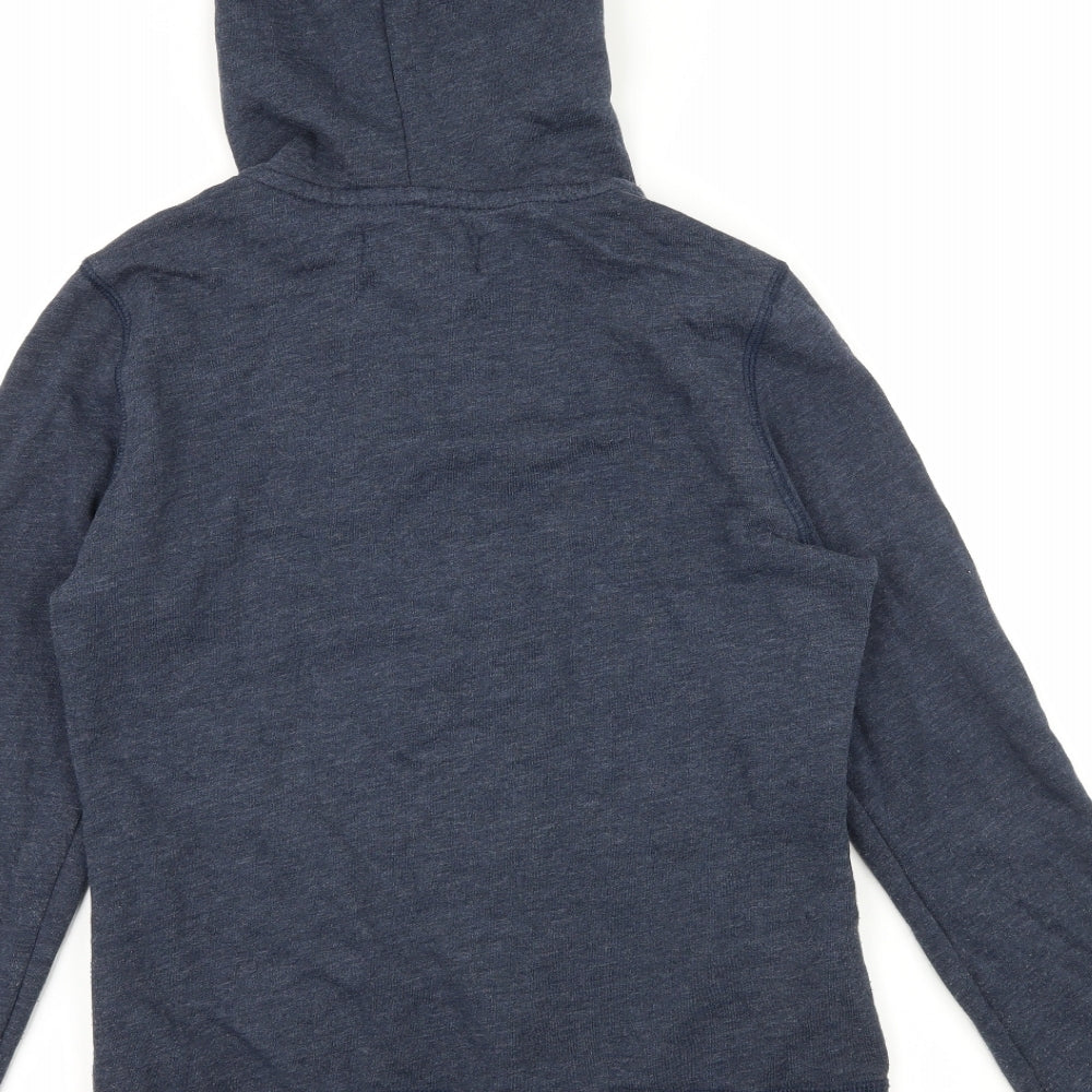 Aeropostale Womens Blue Jersey Full Zip Hoodie Size S - Aero New York