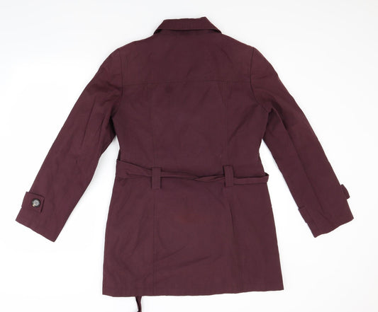 BHS Womens Red Overcoat Coat Size 12