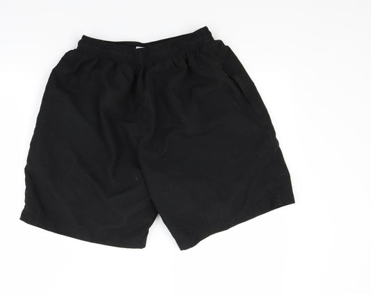Aqua Mens Black Bermuda Shorts Size M