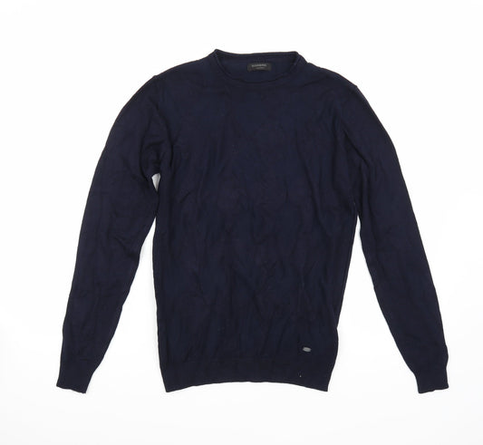 Sobino Mens Blue Pullover Jumper Size M