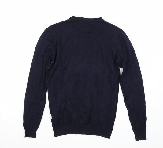 Sobino Mens Blue Pullover Jumper Size M