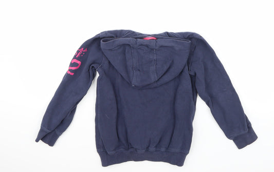 NEXT Girls Blue Rayon Pullover Hoodie Size 8 Years