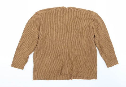 Mng Womens Brown Pullover Jumper Size M