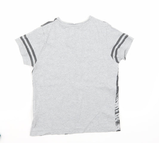 Marks and Spencer Boys Grey Basic T-Shirt Size 9-10 Years