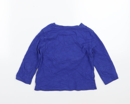Gap Boys Blue Jersey Basic T-Shirt Size 18-24 Months
