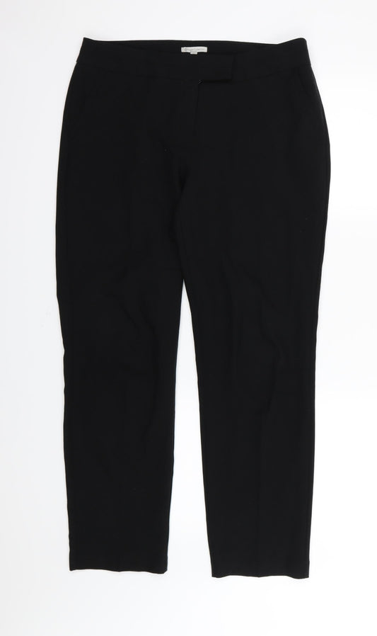 Target Womens Black Rayon Trousers Size 12 L28 in