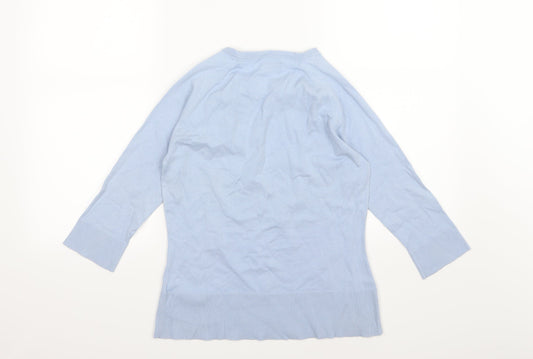 Monsoon Womens Blue Knit Pullover Jumper Size 12