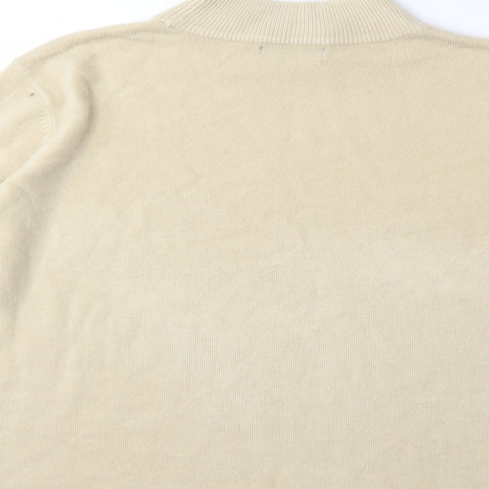 Bonmarché Womens Beige Knit Pullover Jumper Size M