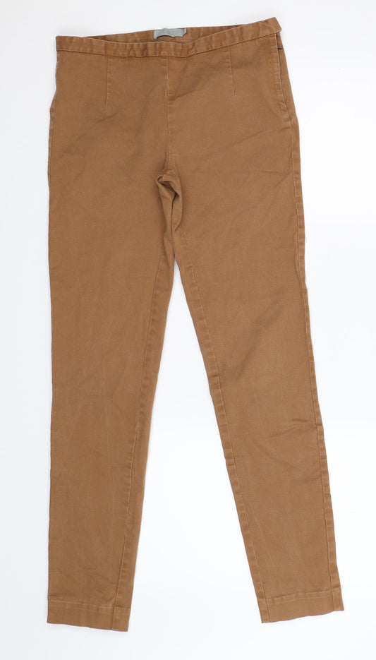 Additional front view of COS women’s beige denim skinny jeans, size UK 8, 28-inch leg