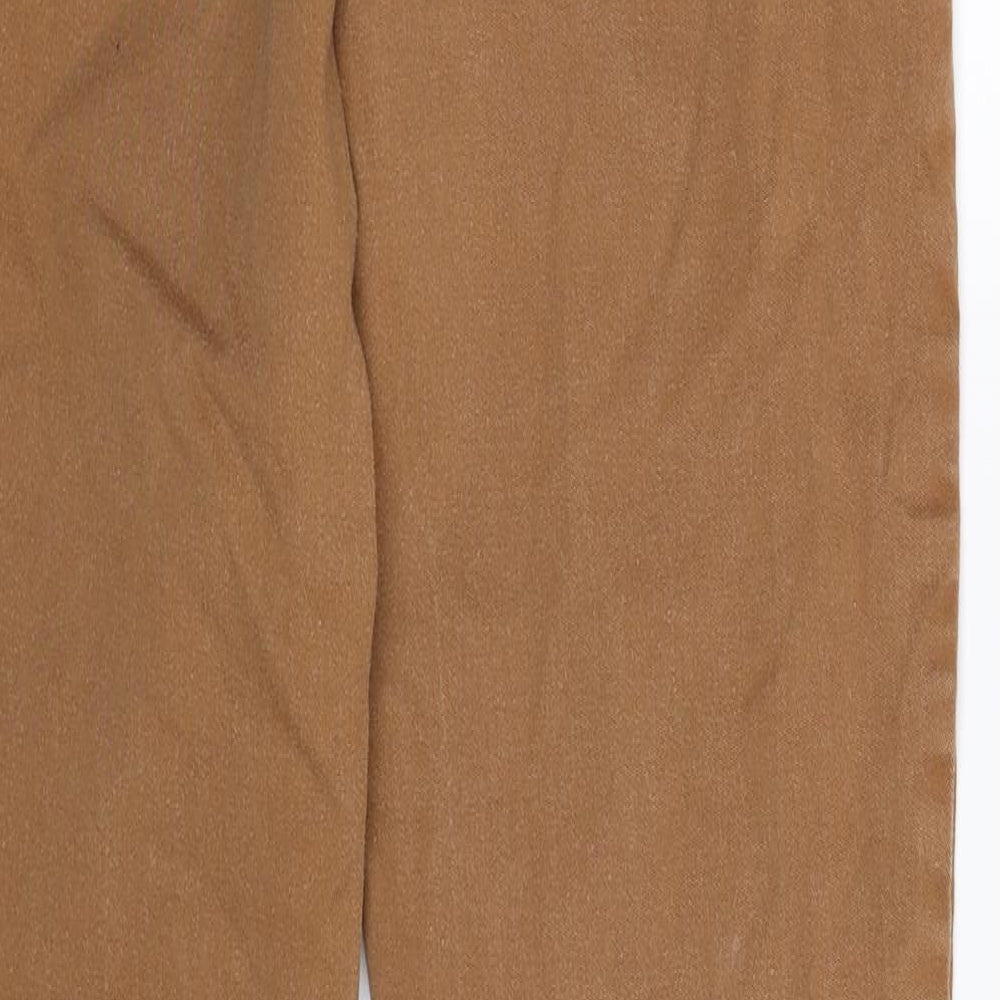 Brand and care label for COS women’s beige denim skinny jeans, size UK 8, 28-inch leg