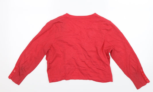Debenhams Womens Pink Knit Cardigan Jumper Size 10