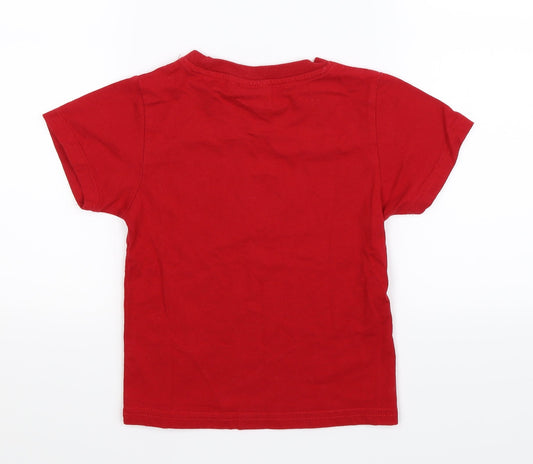 Alba Creation Boys Red Basic T-Shirt Size 4 Years