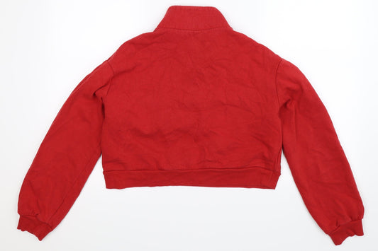 Divided Womens Red Pullover Sweatshirt Size S