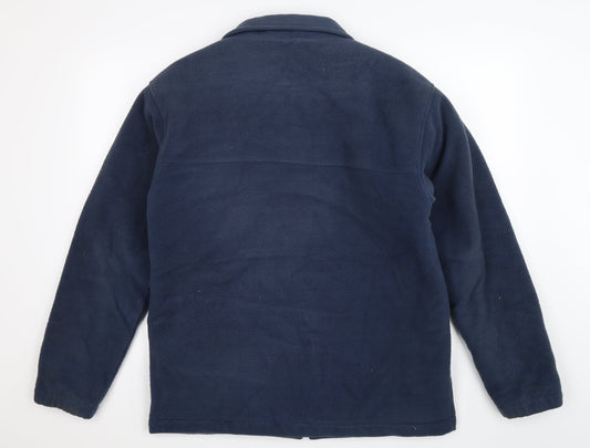 EWM Mens Blue Fleece Jacket Size S