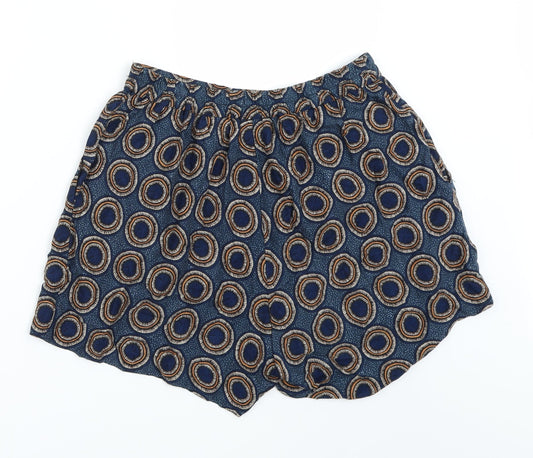H&M Womens Blue Paperbag Shorts Size 8
