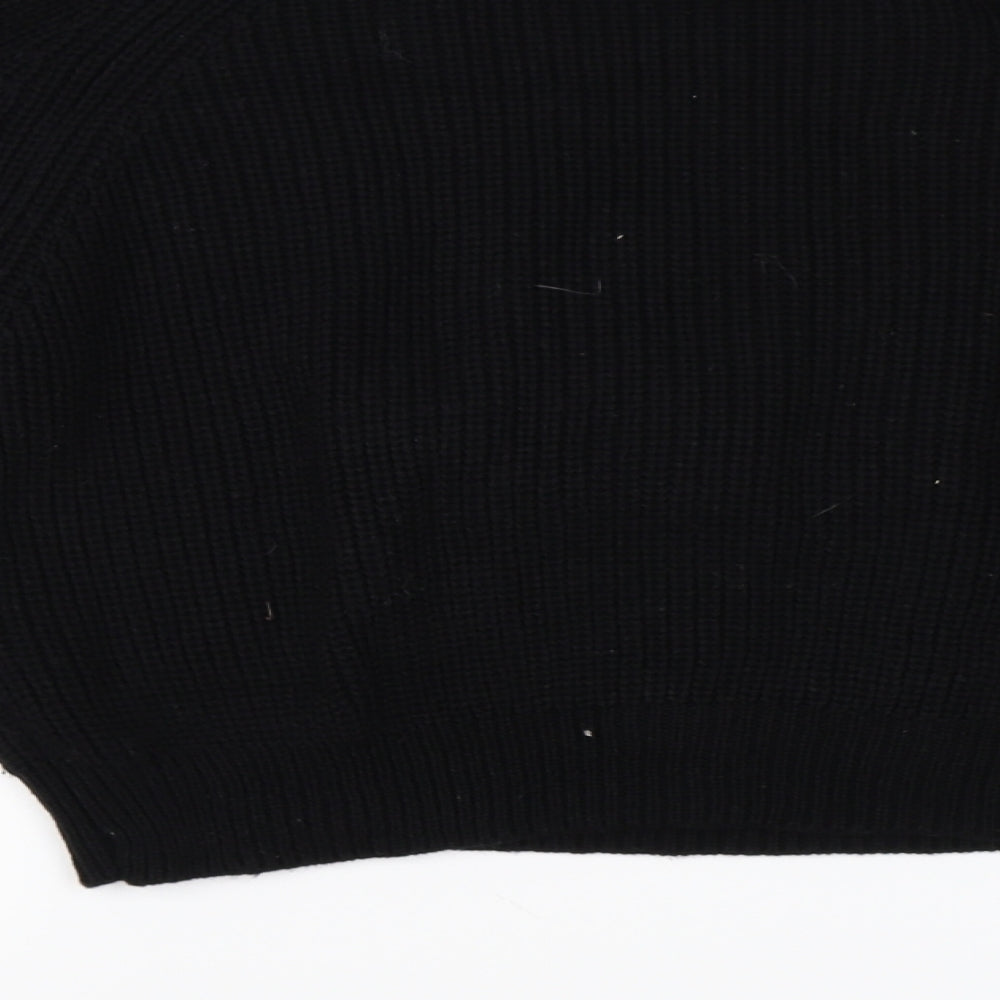 Brand and care label for Forever 21 women’s black jumper, size S