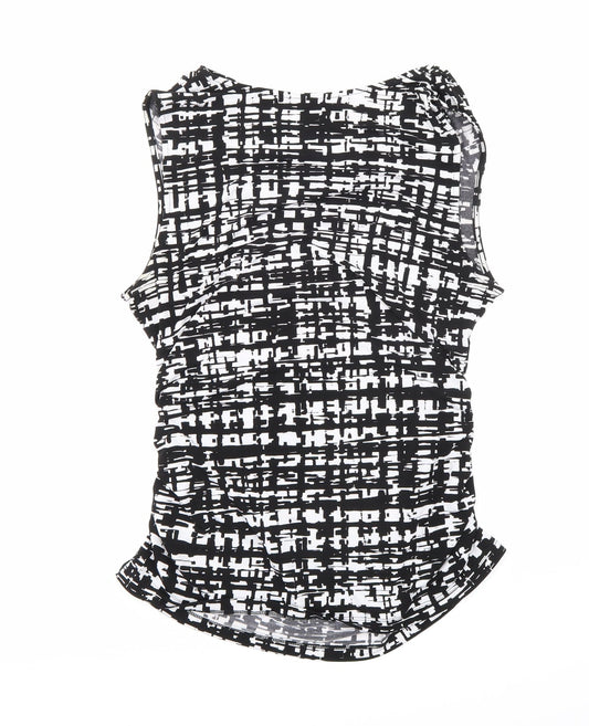 Tahari Womens Black Basic Tank Size L