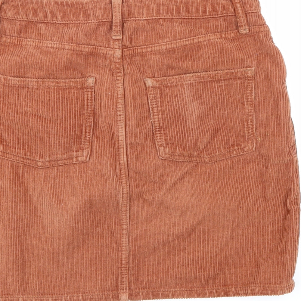 BDG Womens Orange Corduroy Mini Skirt Size S