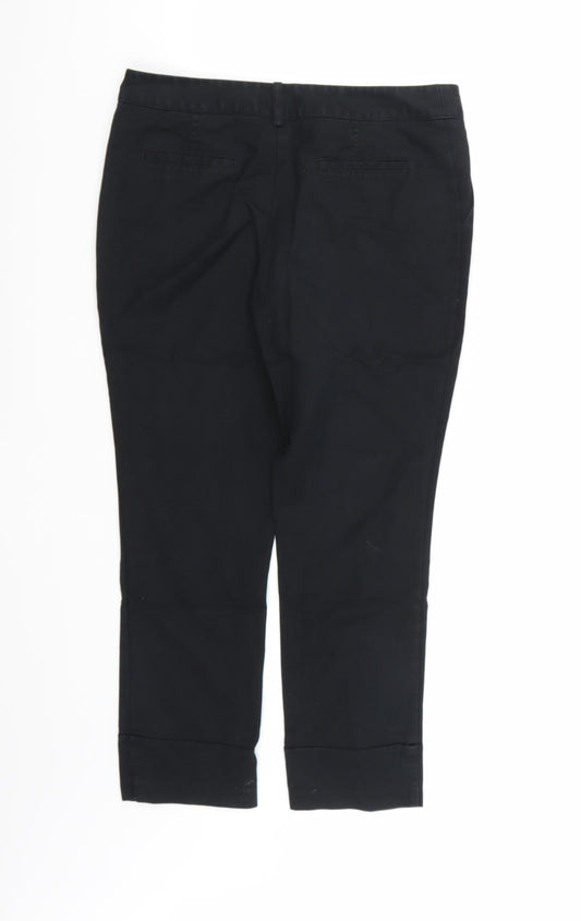 NEXT Womens Black Tapered Jeans Size 8 L24 in