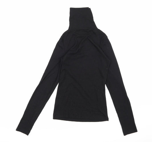 New Look Womens Black Knit Pullover Jumper Size 10