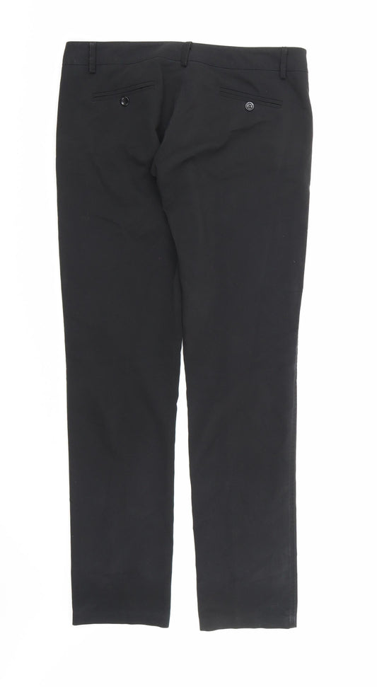 Denny Rose Womens Black Rayon Trousers Size M L32 in