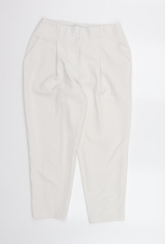 New Look Womens White Trousers Size 10 L24 in