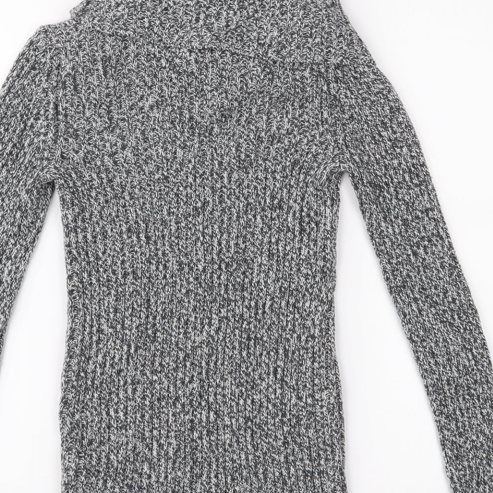 Brand and care label for Faded Glory women’s grey jumper, size UK 6