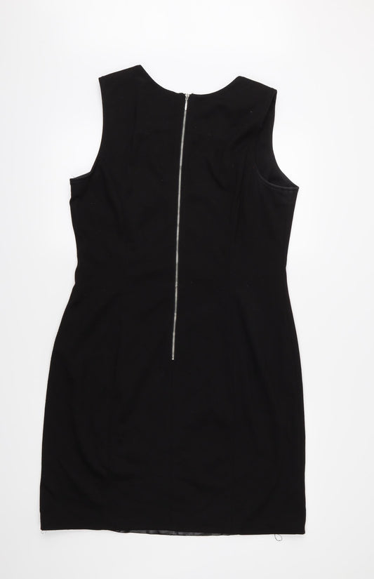 Sharagano Womens Black Pencil Dress Size 14