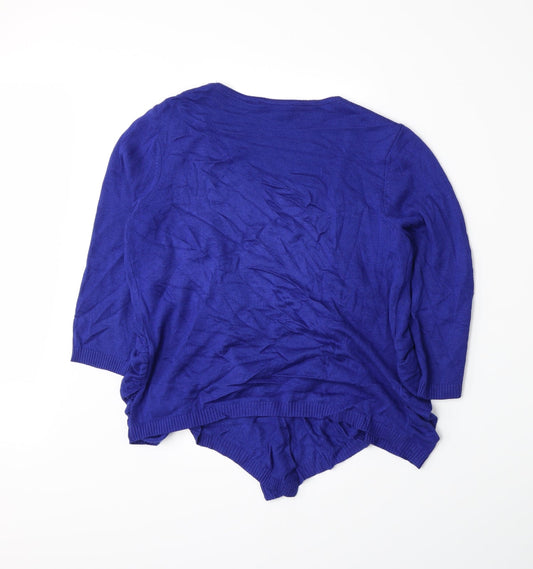 Per Una Womens Blue Cardigan Jumper Size 12