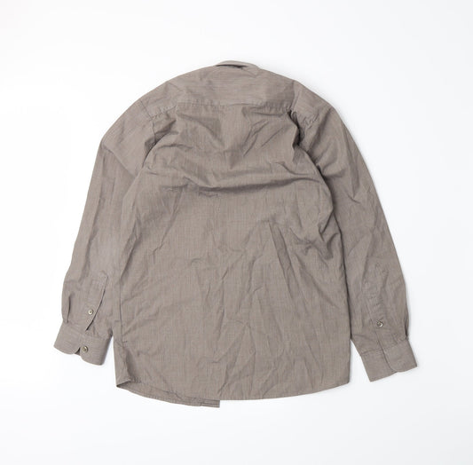 Banner Boys Brown Basic Button-Up Size L