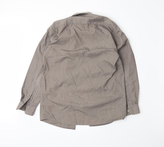 Banner Boys Brown Basic Button-Up Size L