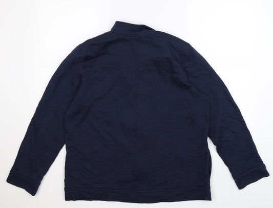 Alfred Dunner Womens Blue Jersey Jacket Size 12