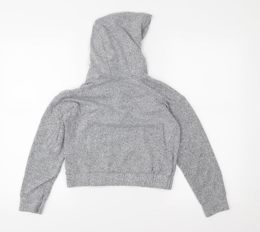 Primark Girls Grey Jersey Pullover Hoodie Size 10-11 Years