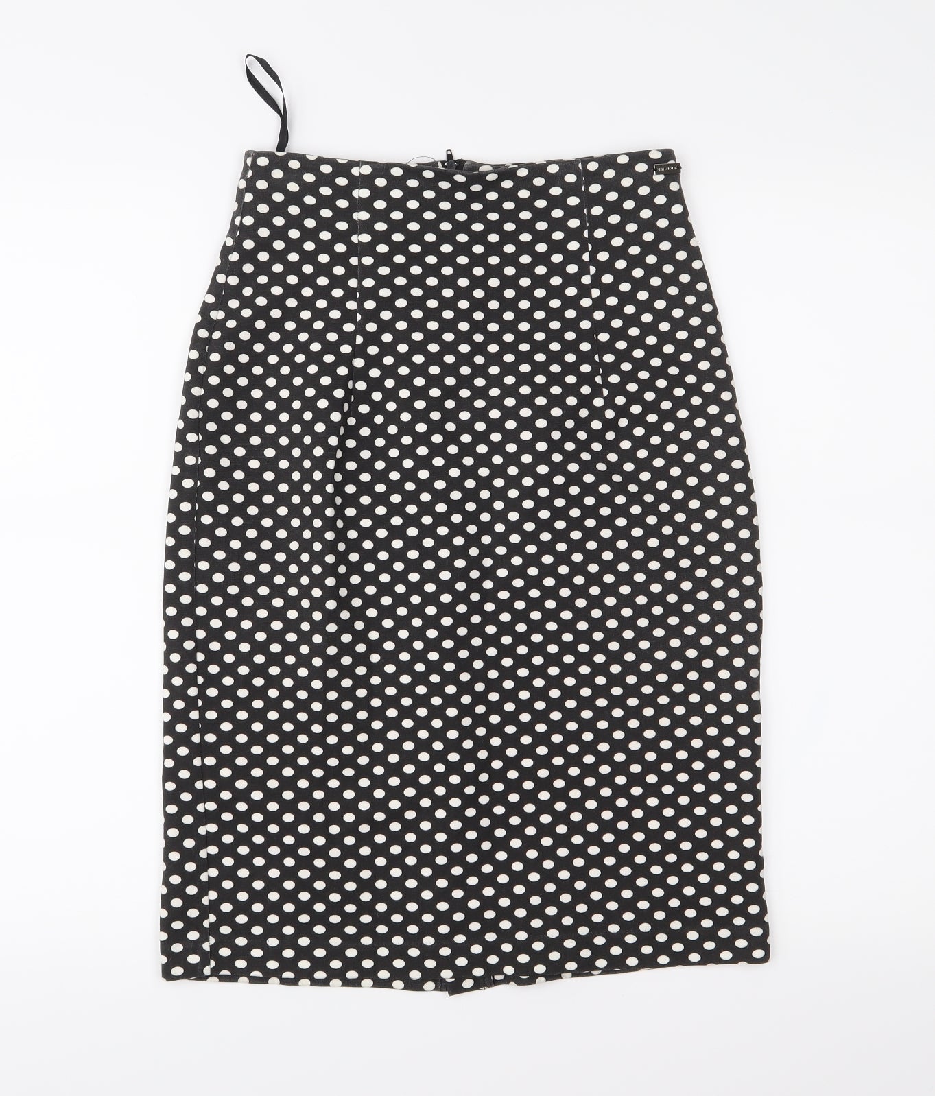 Pringle Womens Black Polka Dot Straight & Pencil Skirt Size S