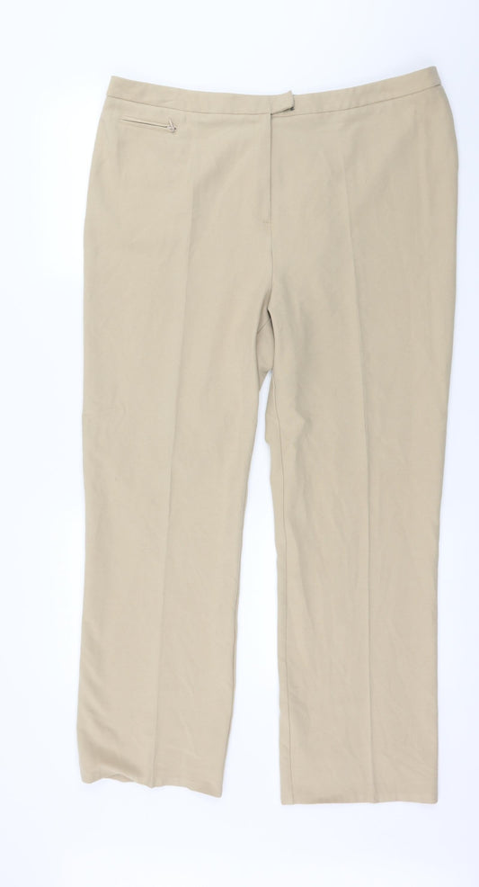 Preworn Womens Beige Trousers Size 38 in L28 in