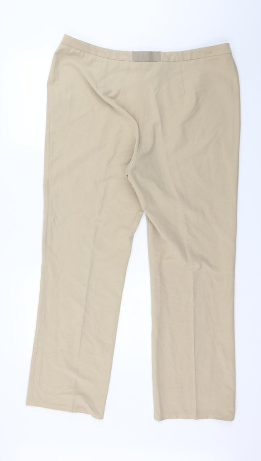 Preworn Womens Beige Trousers Size 38 in L28 in