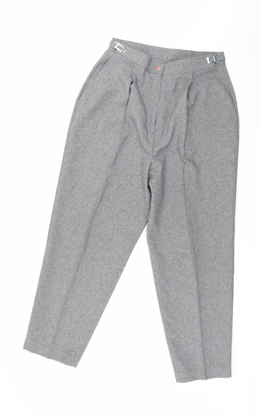 Slimma Womens Grey Trousers Size 14 L24 in