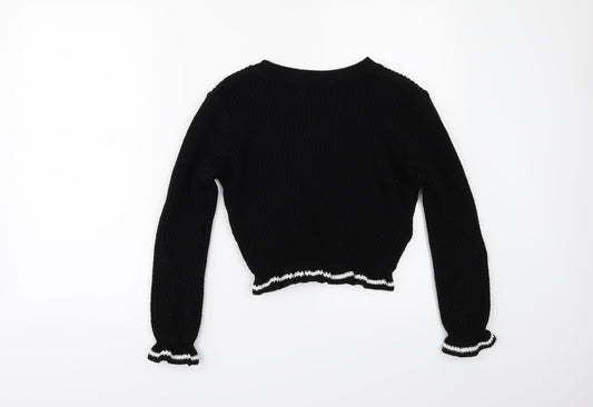 Select Womens Black Pullover Jumper Size 12