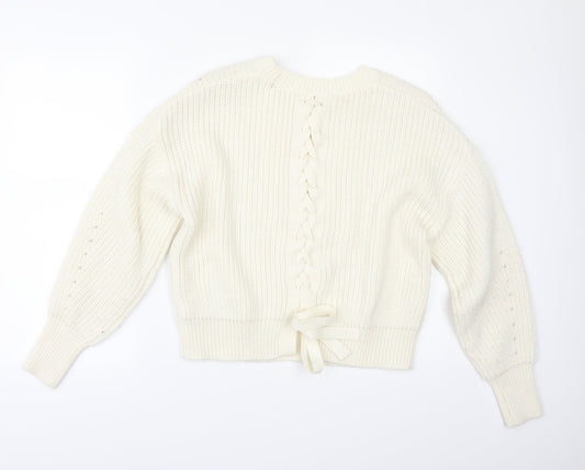 New Look Womens Ivory Pullover Jumper Size S